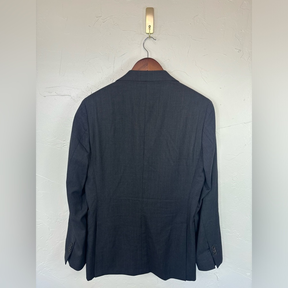 MOSSIMO DUTTI Super 130's Wool Charcoal Grey Blazer Suit Jacket Business 46/36 - Picture 13 of 16